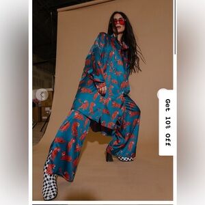 Dressed in Lala satin playsuit PANTS ONLY